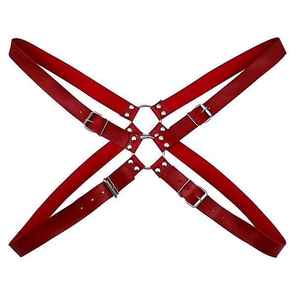 Arreio Gladiador Harness Dominatrixxx - Vermelho