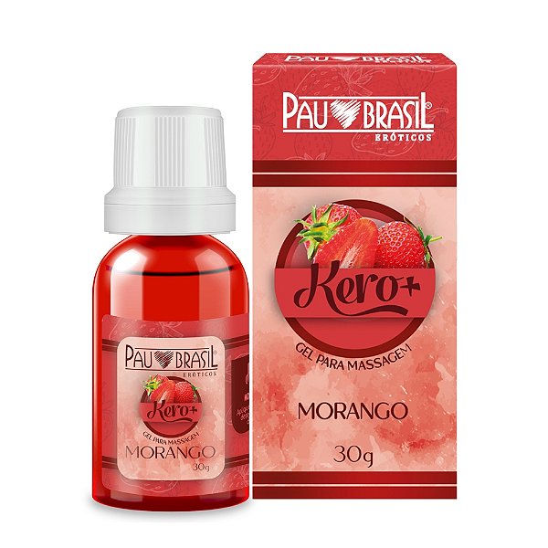 Kero+ Gel Comestível 30g Pau Brasil - Morango