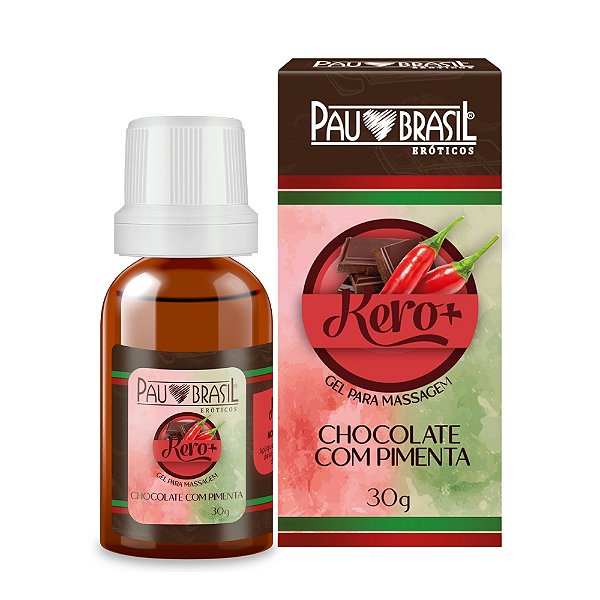 Kero+ Gel Comestível 30g Pau Brasil - Chocolate Com Pimenta