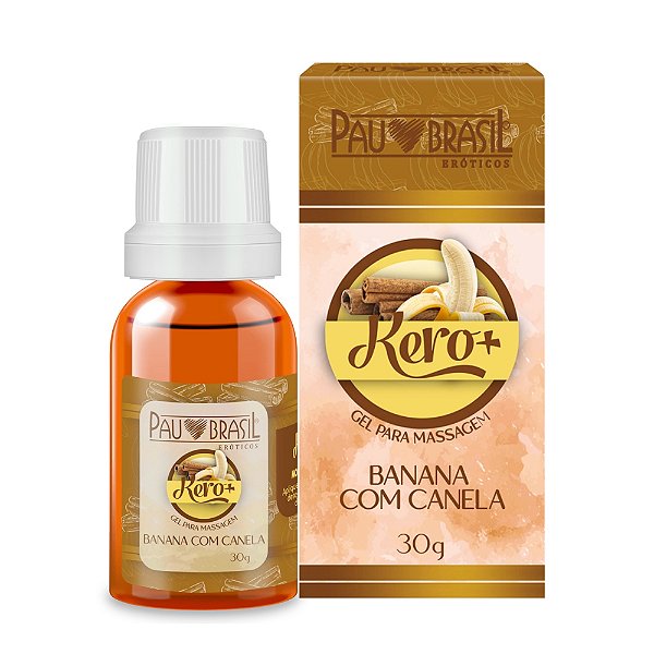 Kero+ Gel Comestível 30g Pau Brasil - Banana Com Canela