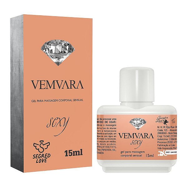 Vemvara Gel Lubrificante Esquenta Esfria 15ml Segred Love