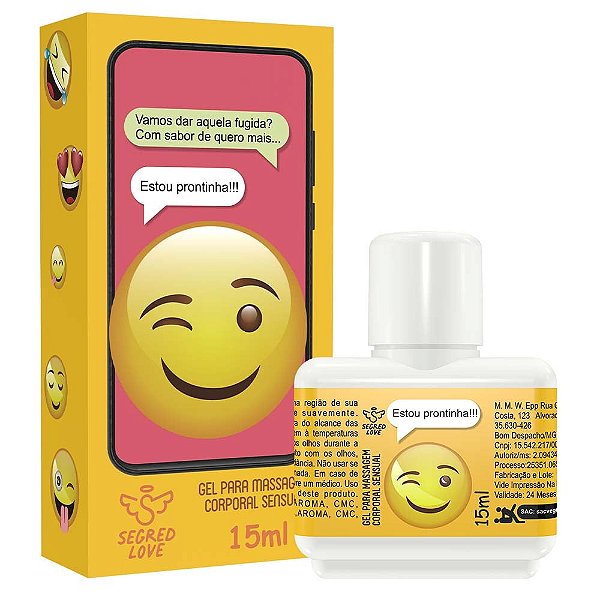 Emoji Do Prazer Estou Prontinha Para Sexo Oral 15ml Segred Love