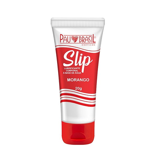 Slip Lubrificante Aromático a Base De água 20g Pau Brasil - Morango
