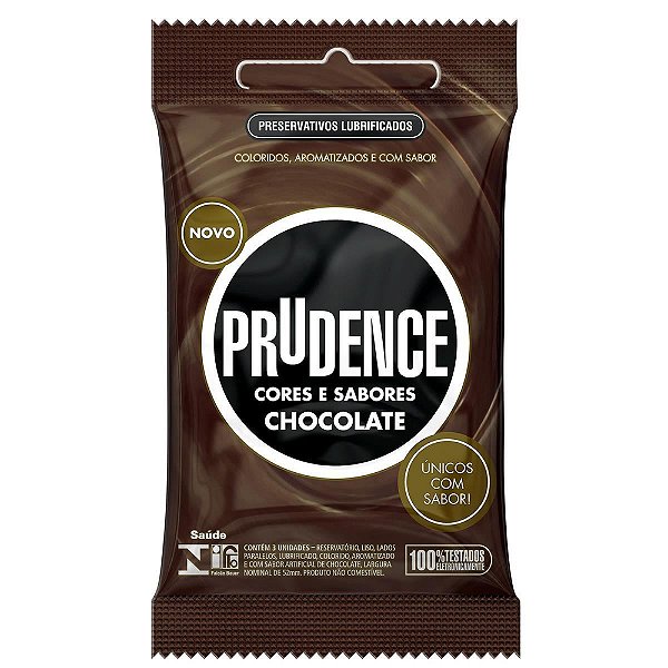 Preservativos Cores E Sabores Chocolate 3 Unidades Prudence