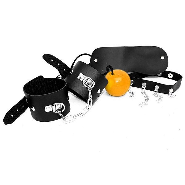 Kit Prisioneira 03 Dominatrixxx - Amarelo