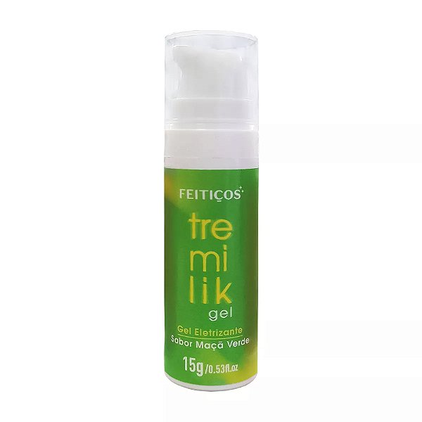 Tremilik Gel Vibrador Líquido Beijável Unissex 15g Feitiços - Maçã Verde