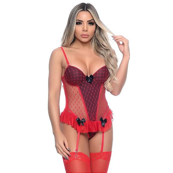 Espartilho Em Tule Com Detalhes Em Lacinho Macler