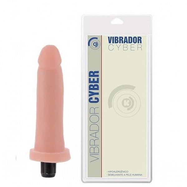 Prótese Vibrador Interno Em Cyber 15 X 3,3cm K Gel