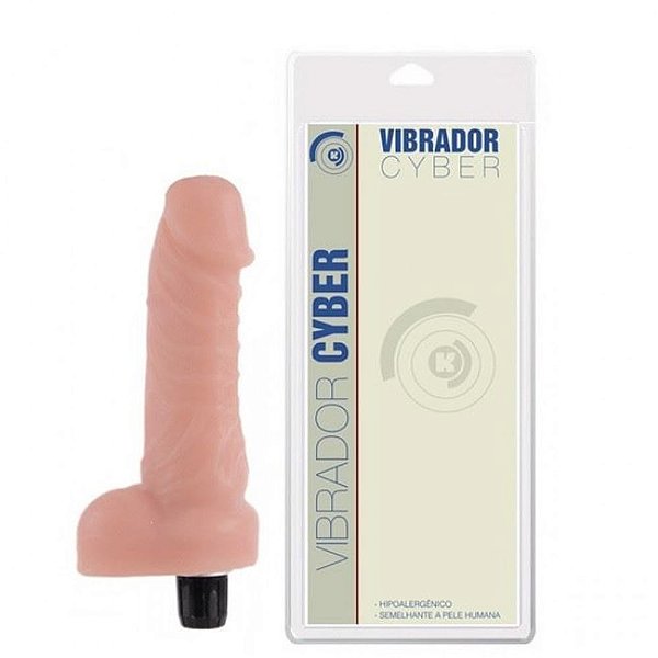 Prótese Vibrador Interno Em Cyber 15 X 3,5cm K Gel