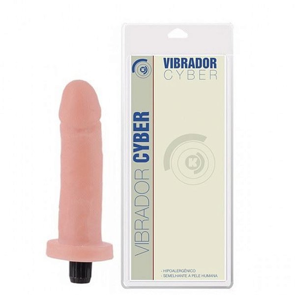 Prótese Vibrador Interno Em Cyber 16 X 3,7cm K Gel