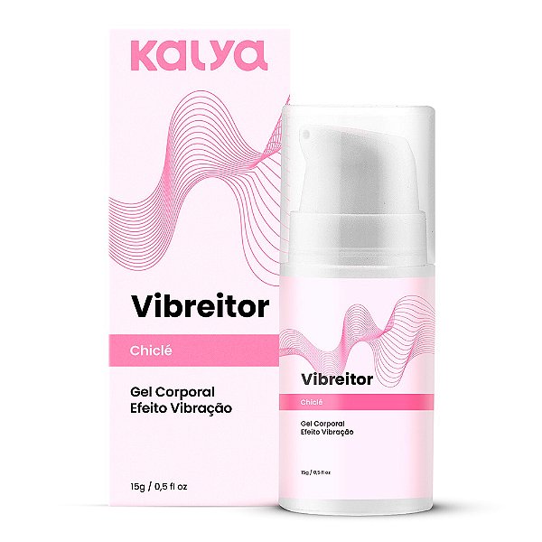 Vibreitor 15g Gel Vibra, Pulsa E Aquece  Kalya - Chiclete