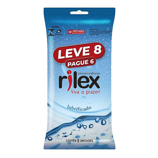 Preservativo Lubrificado Leve 8 Pague 6 Rilex