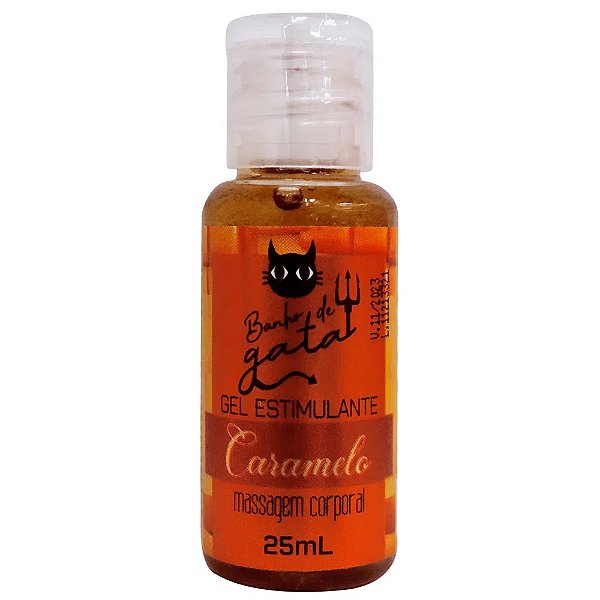 Gel Beijável Para Massagem Estimulante 25ml Banho De Gata - Caramelo