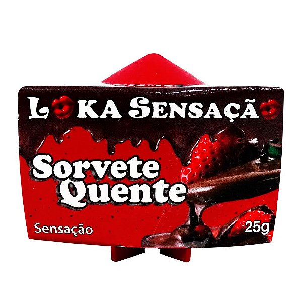 Vela Sorvete Quente 25g Loka Sensação - Sensação