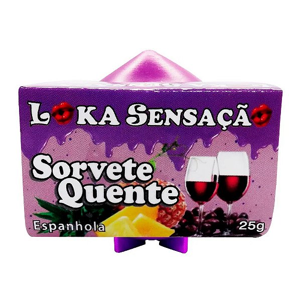 Vela Sorvete Quente 25g Loka Sensação - Espanhola