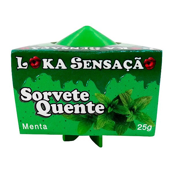 Vela Sorvete Quente 25g Loka Sensação - Menta