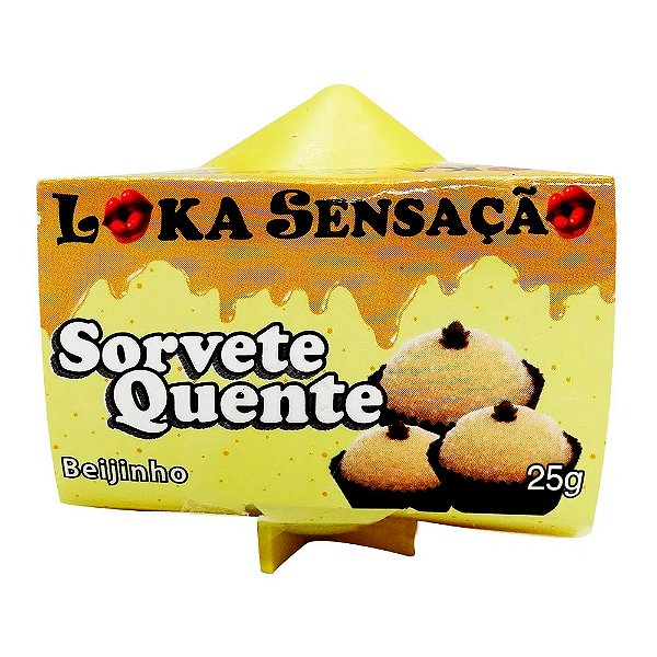 Vela Sorvete Quente 25g Loka Sensação - Beijinho