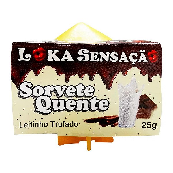 Vela Sorvete Quente 25g Loka Sensação - Leitinho Trufado