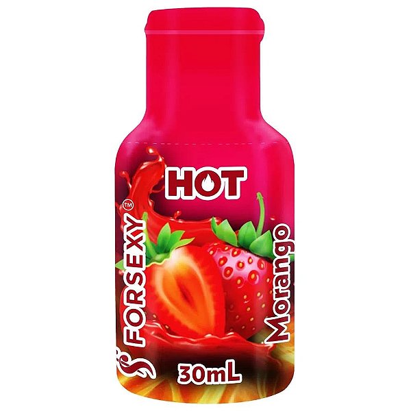 Gel Hot Beijável 30ml For Sexy - Morango