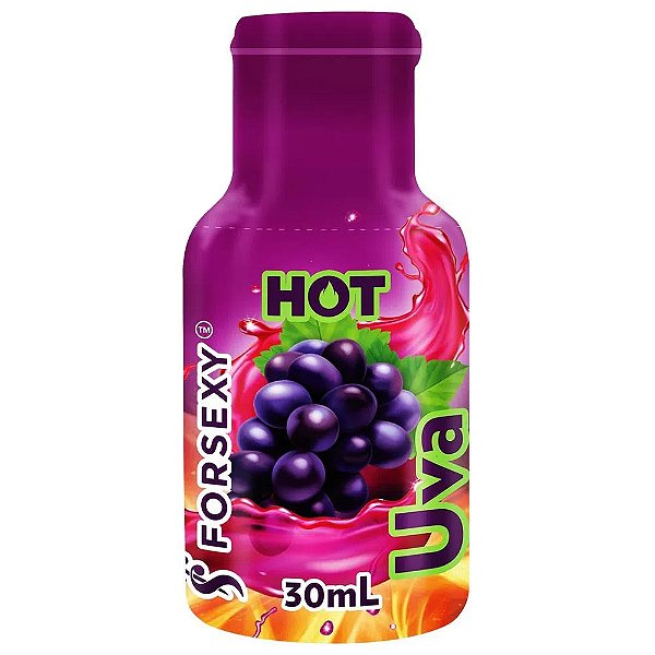 Gel Hot Beijável 30ml For Sexy - Uva