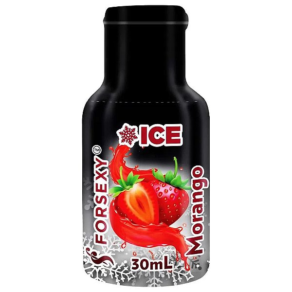 Gel Ice Beijável 30ml For Sexy - Morango
