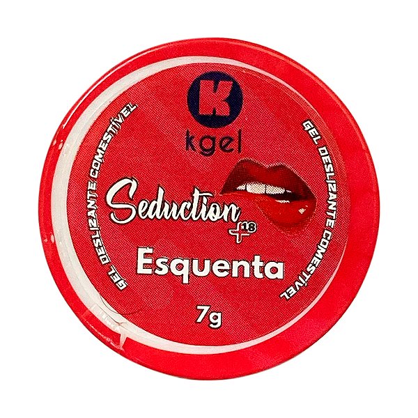 Seduction+18 Esquenta Gel Deslizante Comestível 7g K Gel