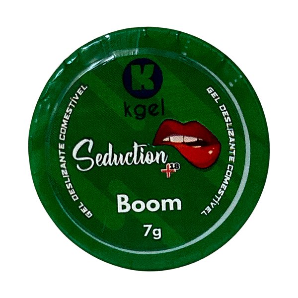 Seduction +18 Boom Gel Deslizante Comestível 7g K Gel