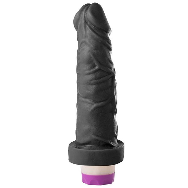 Pênis Vibrador 18,5 X 4,2 Cm Soulsex - Preto