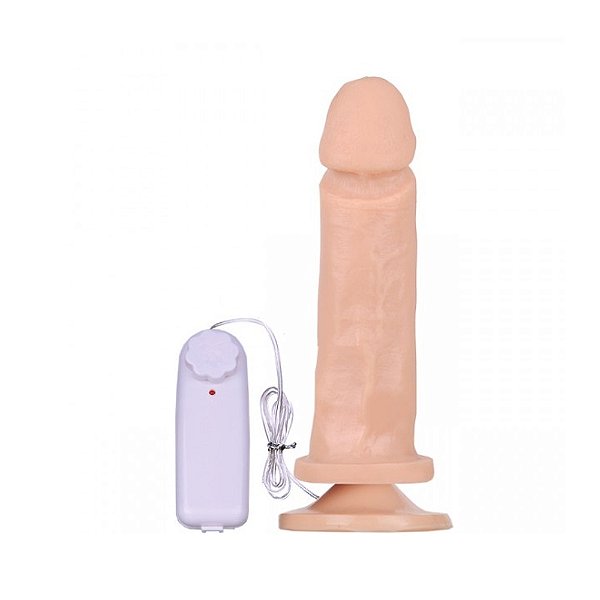 Prótese Realística Com Vibro Bullet 17x4 Cm Kgel
