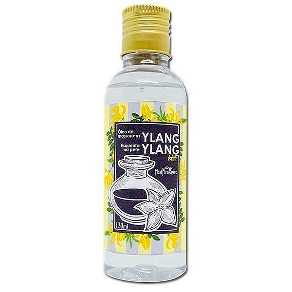 óleo De Massagem Ylang Ylang Hot 120ml Hot Flowers