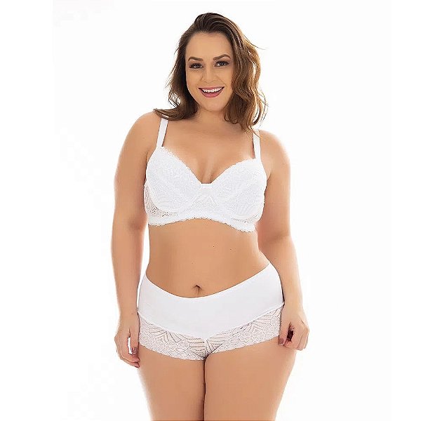 Conjunto Plus Size Joseli Patitex - Branco