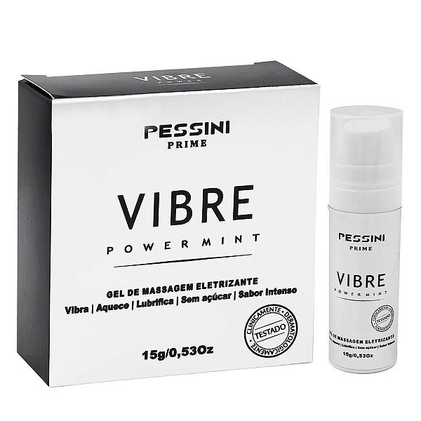 Gel Eletrizante Vibre Power Mint 15g Linha Prime Pessini
