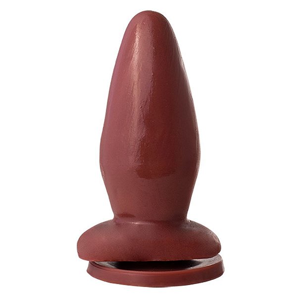 Plug Anal Com Ventosa 13,5 X 5,3 Cm Soul Sex - Chocolate