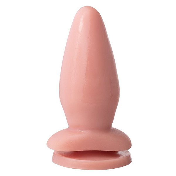 Plug Anal Com Ventosa 13,5 X 5,3 Cm Soul Sex - Bege