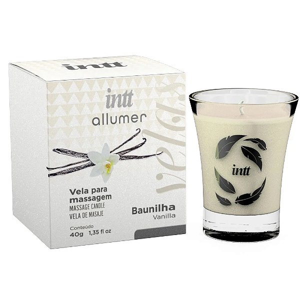 Vela Para Massagem Allumer Perfumada 40g Intt - Baunilha