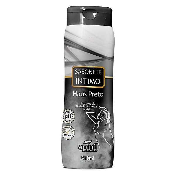 Sabonete Líquido íntimo Feminino 210ml Apinil Cosméticos - Halls Preto