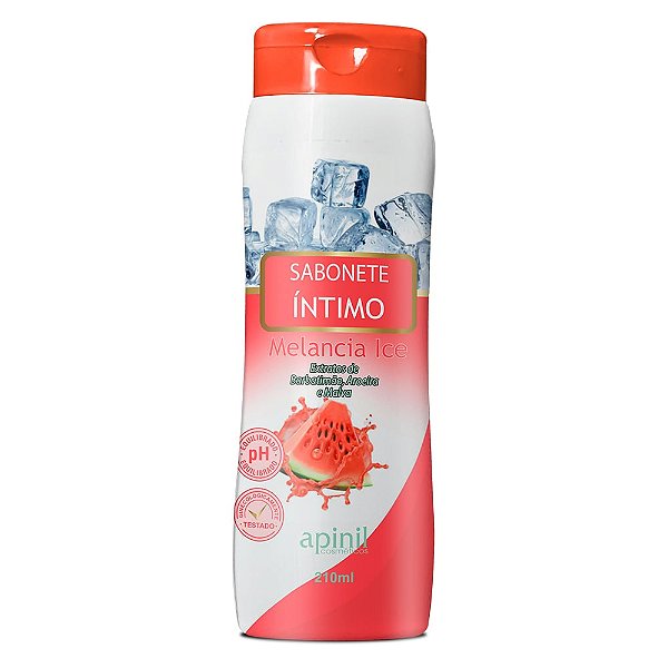 Sabonete Líquido íntimo Feminino 210ml Apinil Cosméticos - Melancia Ice