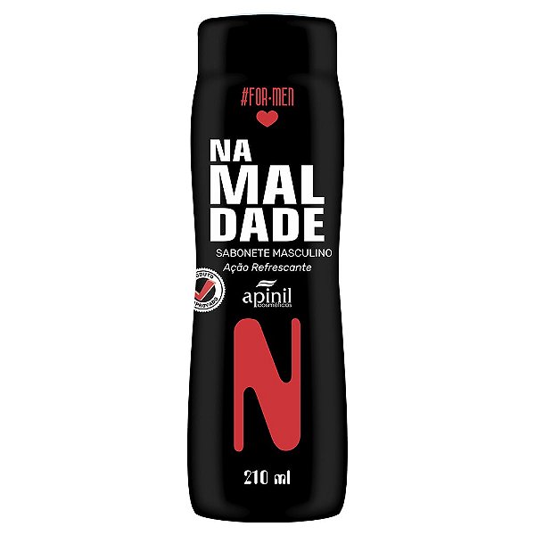 Na Maldade Sabonete Masculino Ação Refrescante 210ml Apinil