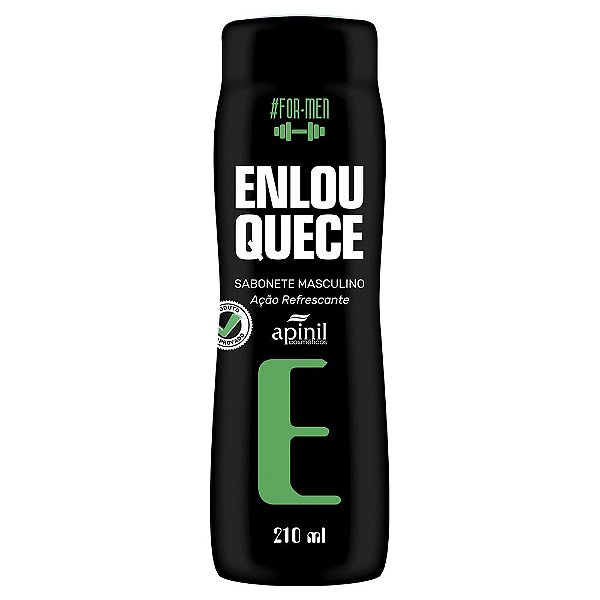 Enlouquece Sabonete Masculino Ação Refrescante 210ml Apinil