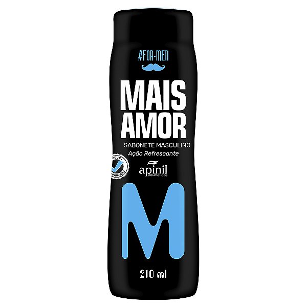 Mais Amor Sabonete Masculino Ação Refrescante 210ml Apinil