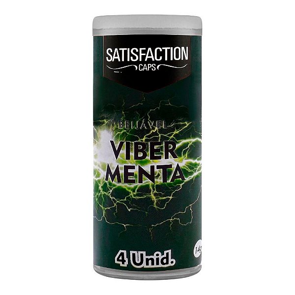 Bolinha Viber Iesball Beijável 4 Un Satisfaction Caps - Menta
