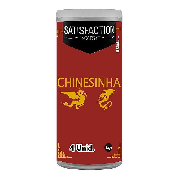 Chinesinha Bolinha Funcional 4 Unidades Satisfaction Caps