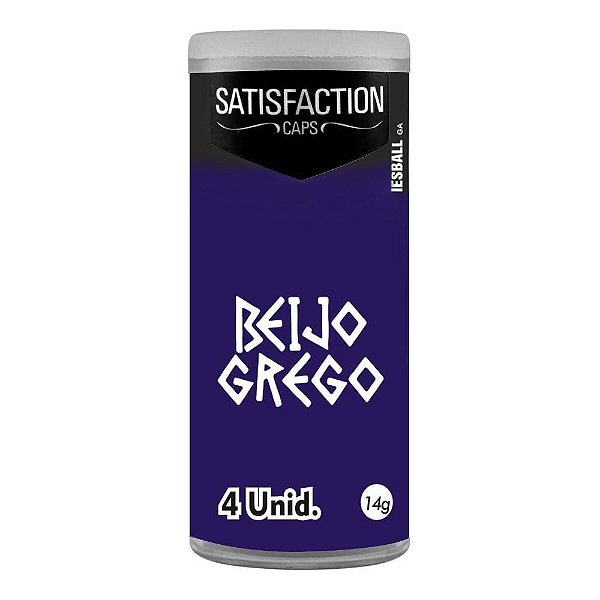 Bolinha Funcional Beijo Grego 4 Unid Satisfaction Caps