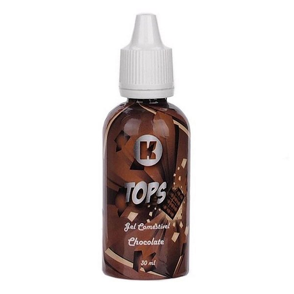 Gotas Tops Gel Comestível Para Massagem De 30ml K Gel - Chocolate