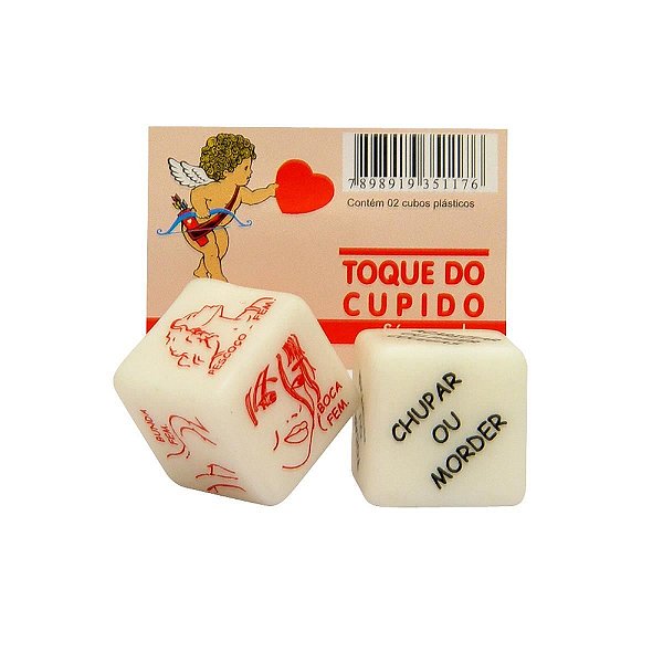 Dado Do Cupido Lesbian Duplo Diversão Ao Cubo