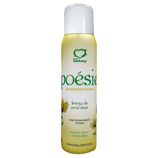 Desodorante íntimo Poésie 150ml Sexy Fantasy - Erva-doce
