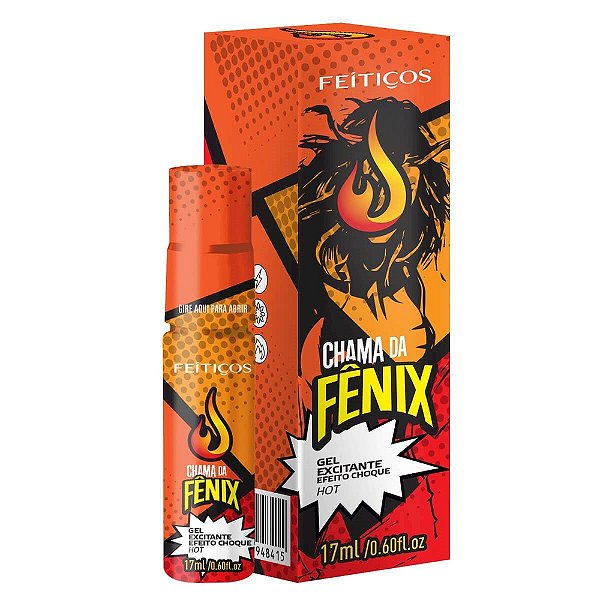 Gel Excitante Efeito Choque Hot Chama Da Fênix 17ml Feitiços