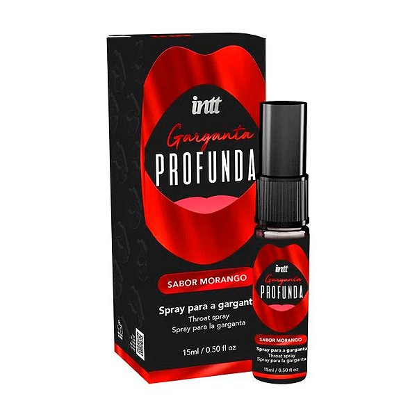 Spray Para Garganta Profunda Intt - Morango