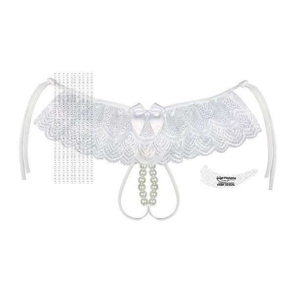 Calcinha Mega Tailandesa Com Estimulador De Clítoris La Pimienta - Branco