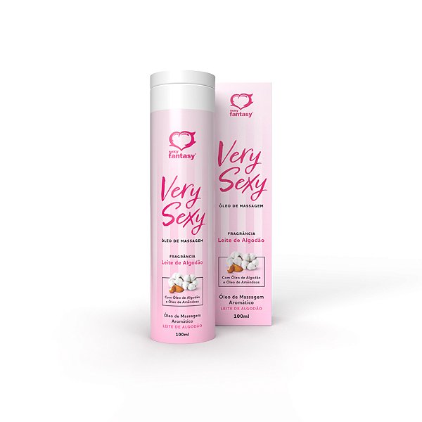 Very Sexy óleo Corporal Aromático 100ml Sexy Fantasy - Leite De Algodão